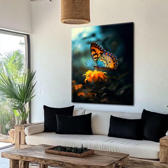 Butterfly Wall Art Colorful Nature Insect, Unframed Poster