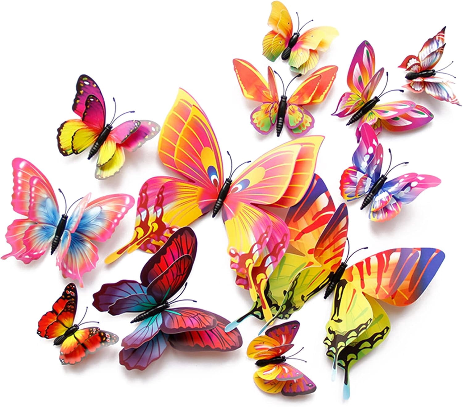 Butterfly Wall Decor 72 PCS, 3D Butterflies Stickers for Party ...