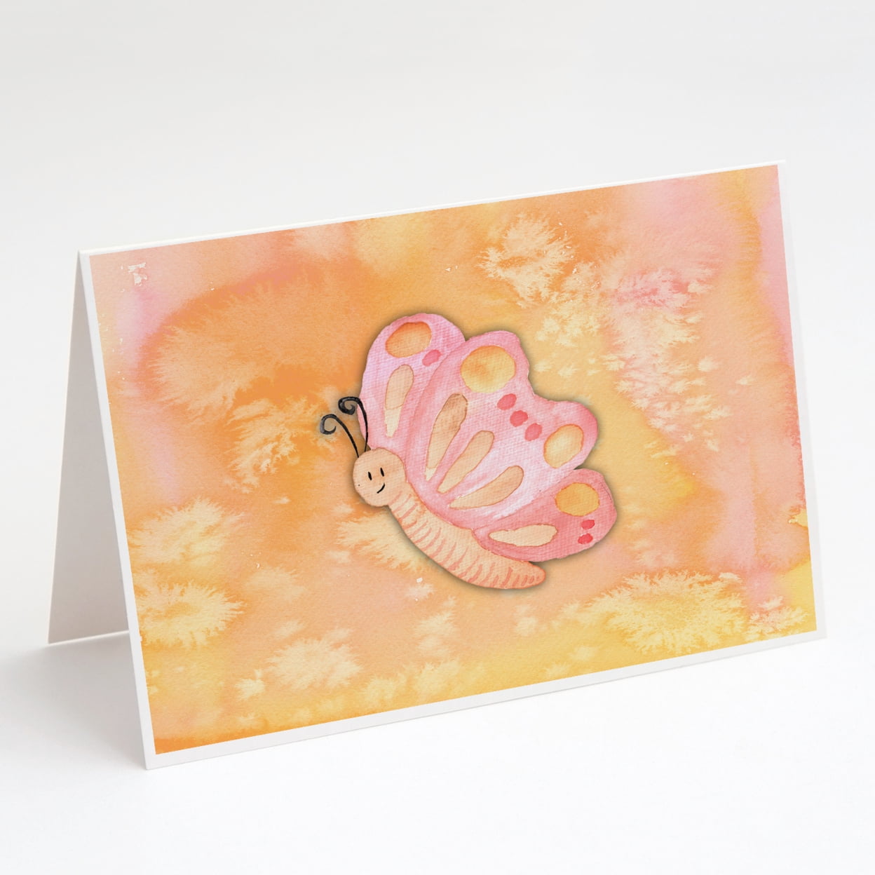 Butterfly Watercolor Greeting Cards and Envelopes Pack of 8 - Walmart.com