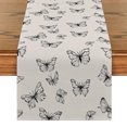 thumbnail image 1 of Butterfly Watercolor Table Runners Dresser Table r Reusable Kitchen Dining Table Runner Party r, 1 of 7