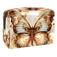 thumbnail image 1 of Butterfly Waterproof Cosmetic Storage Bag with Zipper, Lightweight, Large Capacity, Printed Design - Makeup Organizer, Washbag Toiletry Bag, Travel Organizer Zipper Pouch for Women and Girls, 1 of 6