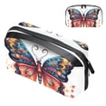 thumbnail image 1 of Butterfly Waterproof Oxford Cloth Hard Drive Case Organizer for Electronic Gadgets - Charger Case, Travel Organizer, Cord Organizer Travel Small, Appliance Cord Organizer - 5.9x9.44x3.14 in, 1 of 6