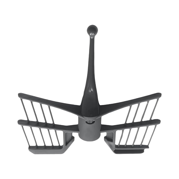 Butterfly Whisk Attachment for Mixers, Food Grade Egg Beater Replacement Part for Whipping Cream & Eggs, Durable Kitchen Tool Accessory for Baking & Cooking Gray
