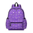 thumbnail image 1 of Butterfly White Silhouette Pattern Cute School Backpack with Padded Back and Adjustable Shoulder Straps 13.4"x11"x4.7", 1 of 5