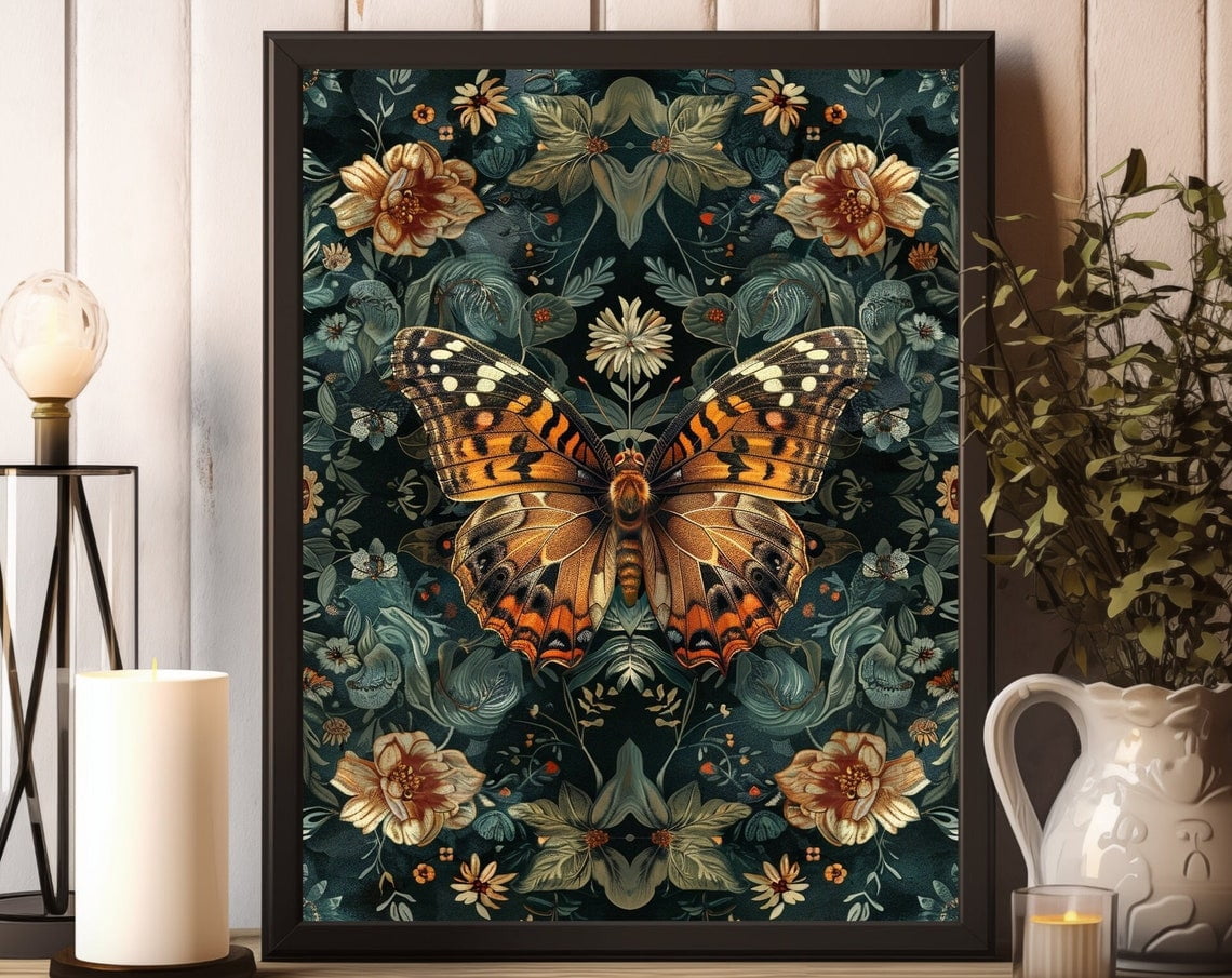 Butterfly William Morris Print, William Morris Exhibition Print ...