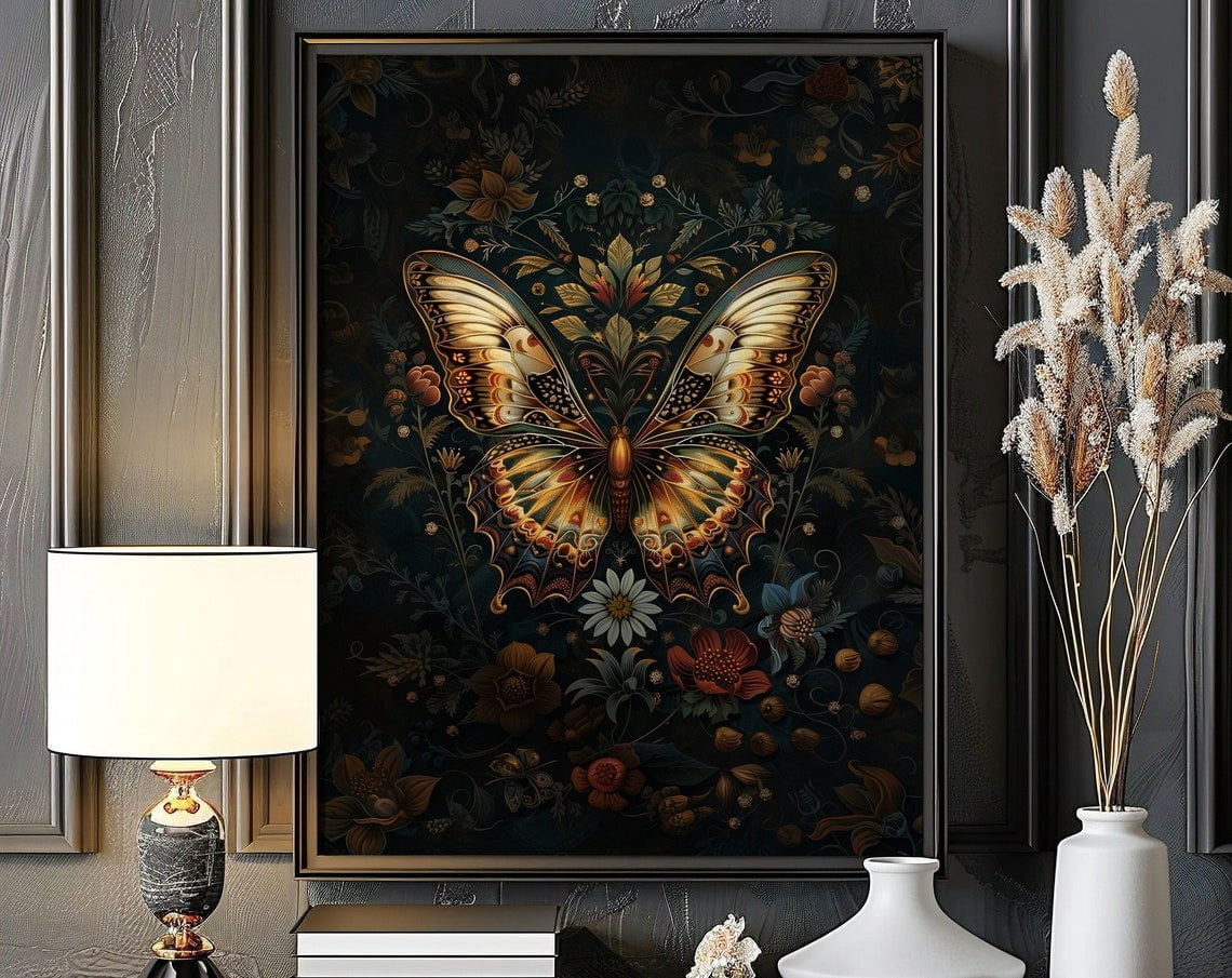 Butterfly William Morris Print, William Morris Exhibition Print ...