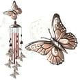 thumbnail image 1 of Butterfly Wind Chimes Outdoor, Waterproof Brass Retro Windchimes, Wind Bells Memorial Wind Chime Mom's Gift Wind Chimes Outdoor, Memorial Wind Chimes, Wind Bell, 1 of 7