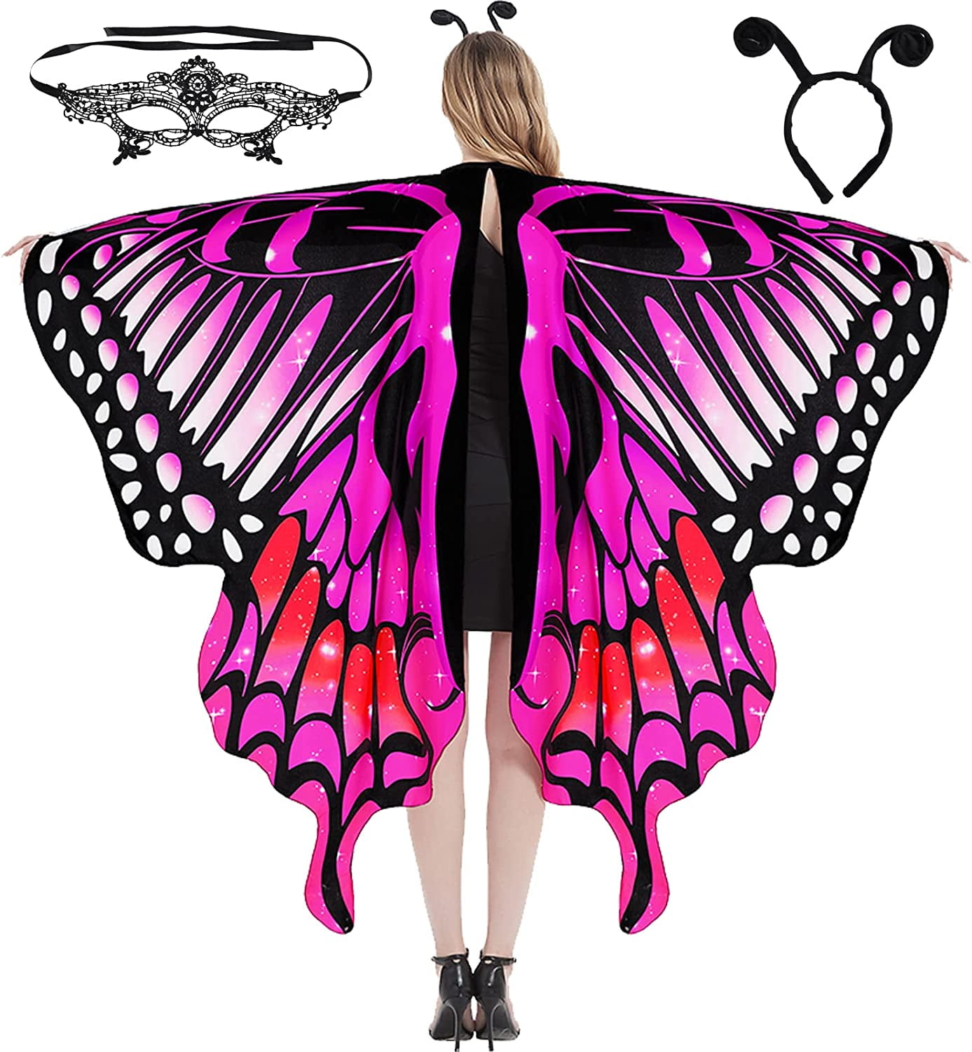 Butterfly Wings for Women, Halloween Butterfly Costume for Women
