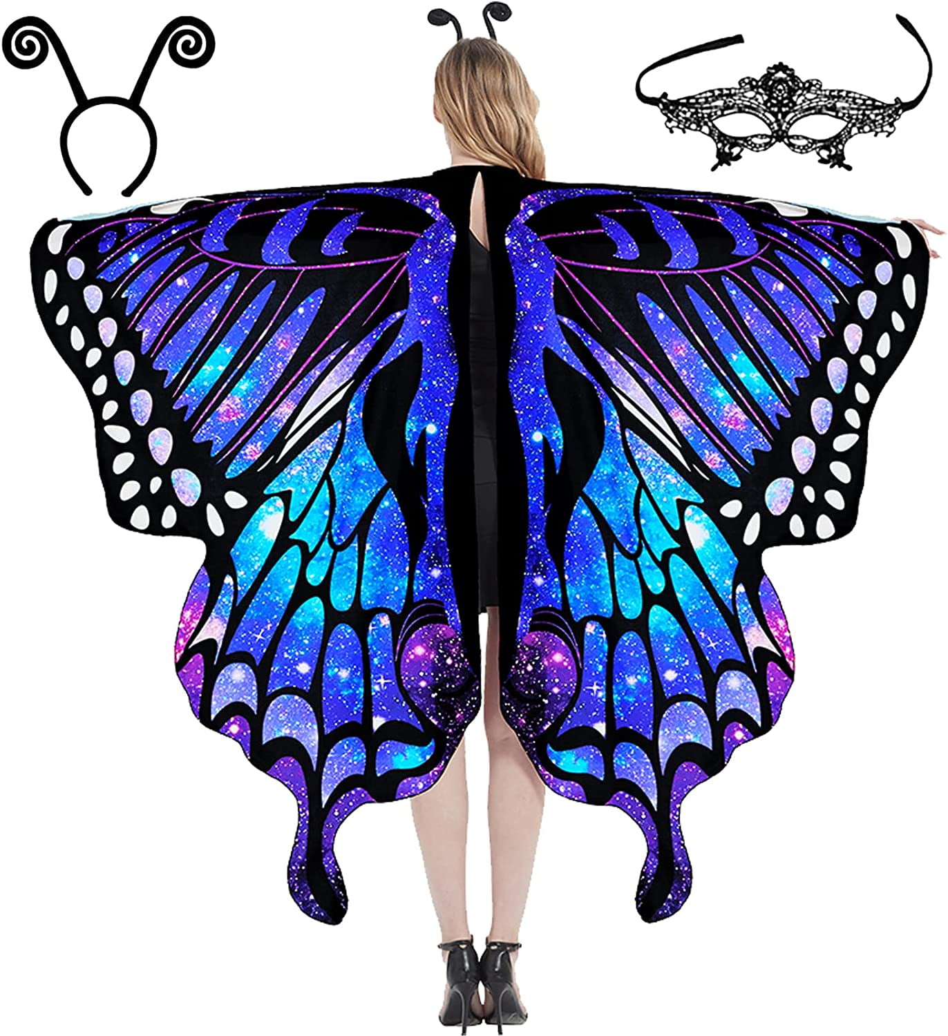 Butterfly Wings for Women, Halloween Butterfly Costume for Women