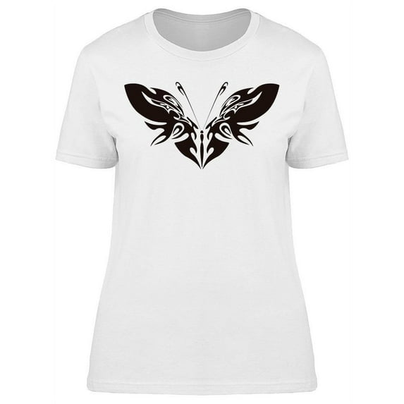 Butterfly With Tattoo Style T-Shirt Women -Image by Shutterstock, Female Small