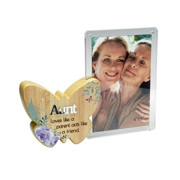 Butterfly With Text And Clear Photo Frame- Aunt Photo Frame
