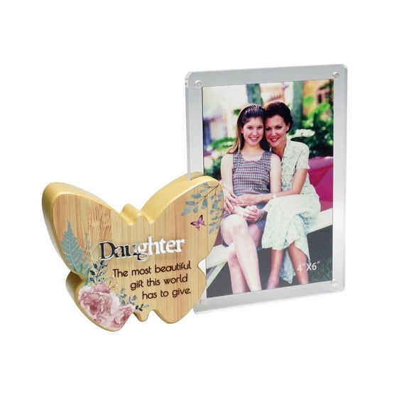 Butterfly With Text And Clear Photo Frame- Daughter Photo Frame