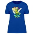 thumbnail image 1 of Butterfly Woman Yellow Clothes T-Shirt Women -Image by Shutterstock, Female Medium, 1 of 2