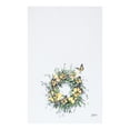 thumbnail image 1 of Butterfly Wreath Design Spring Theme Printed Flour Sack Kitchen Dishtowel, 1 of 6