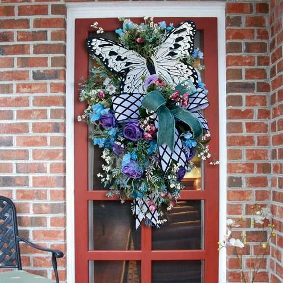 Butterfly Wreath, Summer Swag, Spring Swag, Spring Wreath, Whimsical Wreath, Fall Wreath