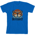 thumbnail image 1 of Butterfly Youth Natural Crew Neck Short Sleeve Tee-Medium, 1 of 4
