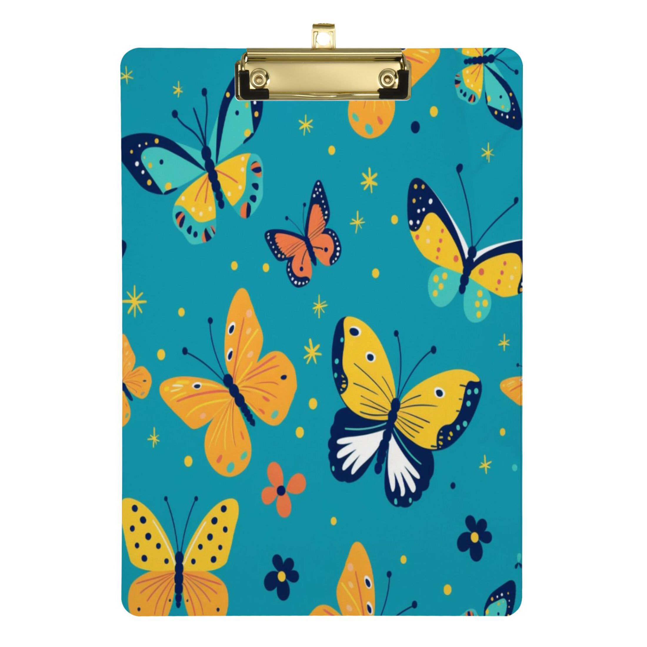 Butterfly and Floral Acrylic Clipboards A4 Standard Letter Size