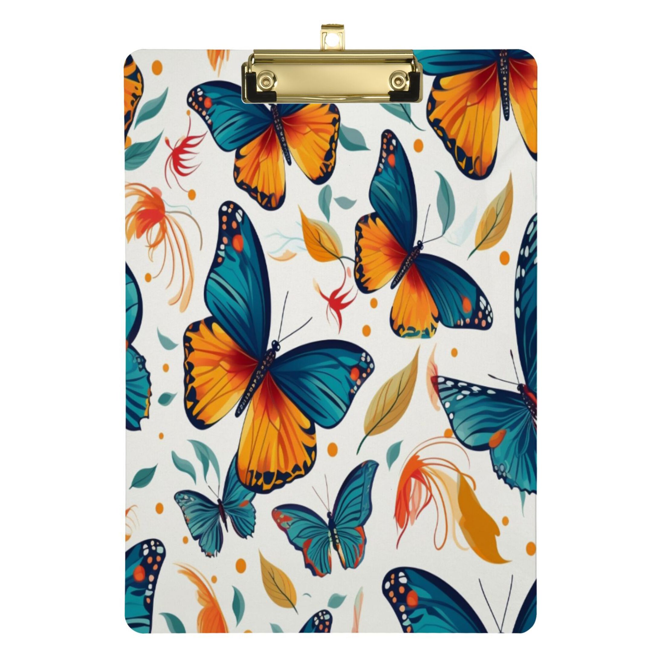 Butterfly and Leaf Acrylic Clipboards A4 Standard Letter Size Clipboard