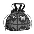 thumbnail image 1 of Butterfly and Skull Gothic Pattern Drawstring Insulated Lunch Bag for Women, Stain-Resistant Large Lunch Tote with Multi-Pockets for Work Office, 1 of 6