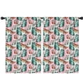 thumbnail image 1 of Butterfly and Teal Red Pattern Insulated Teens Curtains Set Of 2, Bedroom Essentials, Toddler Room Decor 42"x63", 1 of 5