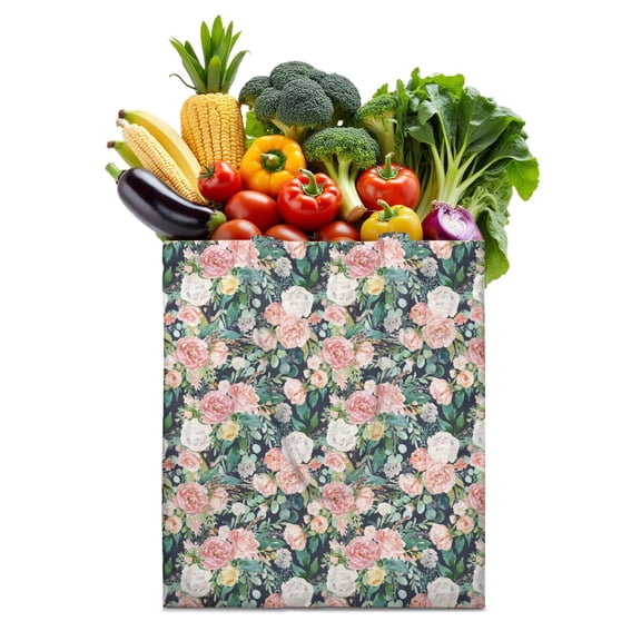 Butterfly and Tropical Leaves Canvas Tote – Bright and Colorful Eco-Conscious Bag