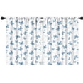 thumbnail image 1 of Butterfly and Watercolor Blue Pattern Insulated Teens Curtains Set Of 2, Bedroom Essentials, Toddler Room Decor 42"x54", 1 of 5