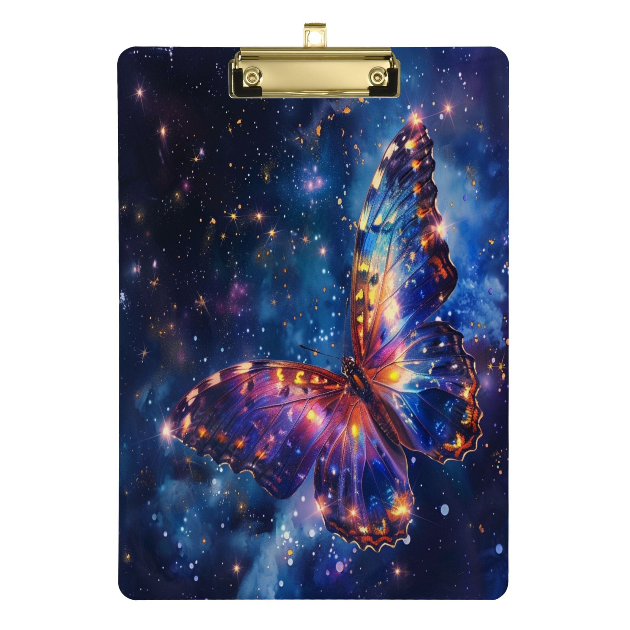 Butterfly in Starry Sky Acrylic Clipboards A4 Standard Letter Size