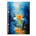 thumbnail image 1 of Butterfly on Abstract Flowers Spiral Journal Notebook College Ruled Notebook 8.3" x 5.7" A5 Lined Thick Paper Page, 1 of 6