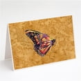 thumbnail image 1 of Butterfly on Gold Greeting Cards & Envelopes - Pack of 8, 1 of 1