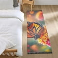 thumbnail image 1 of Butterfly on Lantana Flower Runner Area Rug 2x6 Soft Non-Slip Washable Bedside Carpet for Hallway Bedroom Living Room Home Decor, 1 of 8
