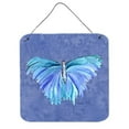 thumbnail image 1 of Butterfly on Slate Blue Aluminium Metal Wall or Door Hanging Prints, 1 of 1