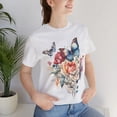 thumbnail image 1 of Butterfly Graphic T Shirt Unisex Bella Canvas 3001 Art Design Tee Soft Comfort Ultra Comfortable Tee, 1 of 50