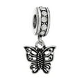 thumbnail image 1 of Butterfly w/ Clear  Crystals Charm Bead, 1 of 1