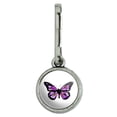 thumbnail image 1 of Butterfly with Flowers Antiqued Charm Clothes Purse Suitcase Backpack Zipper Pull Aid, 1 of 4