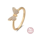 thumbnail image 1 of Butterfly Ring With AAA Zircon Inlay For Women Gift Jewelry, 1 of 10