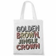 thumbnail image 1 of ButterflyGolden Brown, Jingle Crown Verse Bible Jesus Christian Gift Canvas Bag 3Pcs, 1 of 5