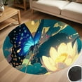 thumbnail image 1 of Butterfuly Pretty Butterflies Art Round Carpet Living Room Bedroom Home Decoration Coffee Table Mat Lounge Rug Chair Mats, 1 of 5