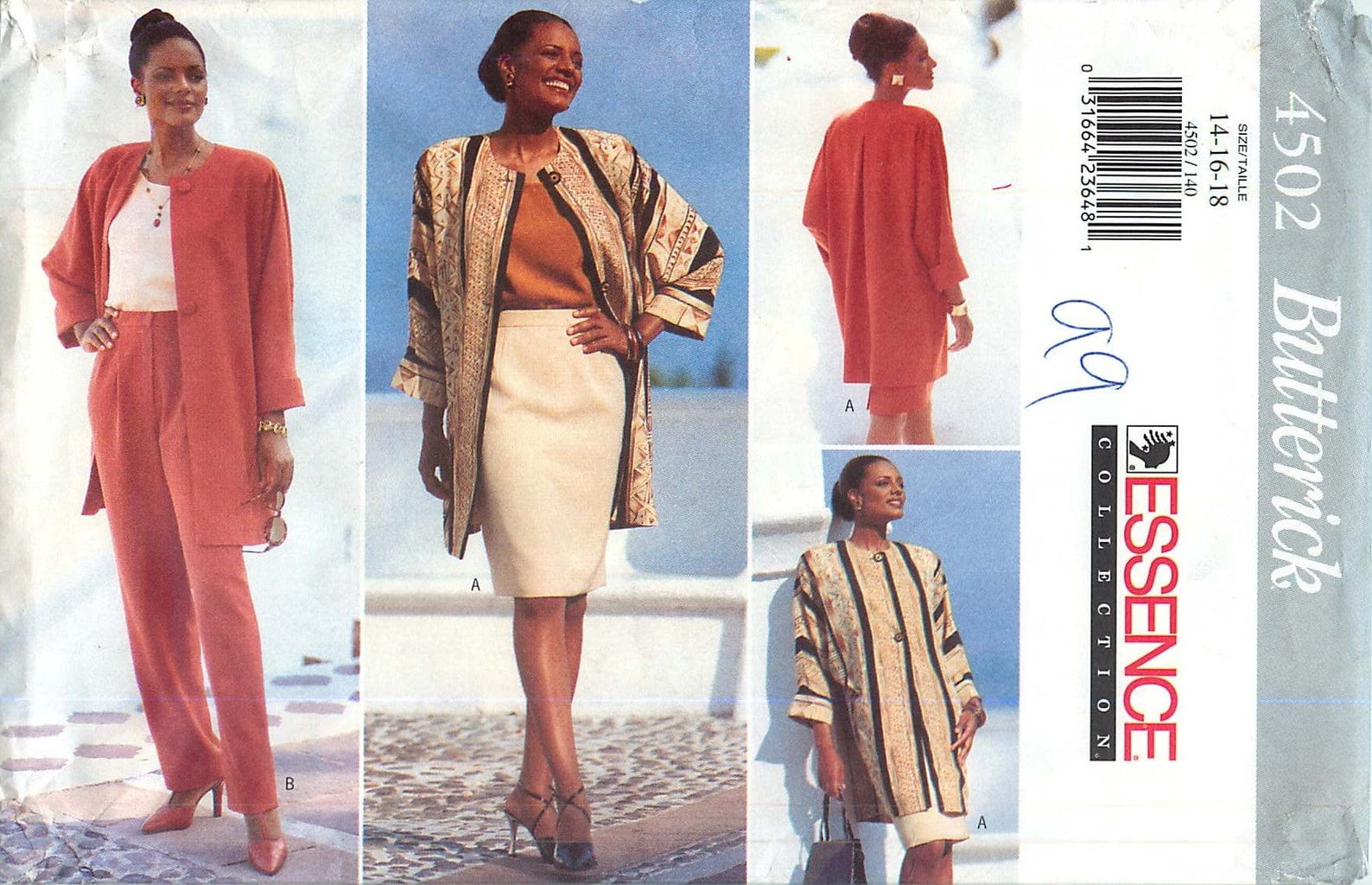 McCall's Vogue Pattern V9238 - Misses' Top, Dress & Pants Sewing Pattern In Sizes 14-22