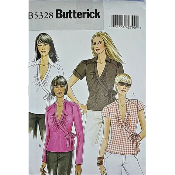 Butterick 5328 Wrap Top Plus Size 16-18-20-22