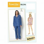 Butterick Ladies Easy Sewing Pattern 6296 Pyjama Tops, Shorts & Pants