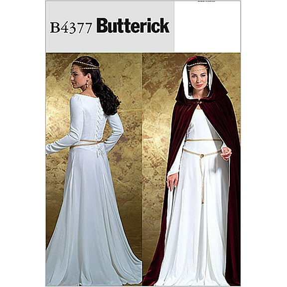 Butterick Ladies Sewing Pattern 4377 Historical Costume Dress & Cape