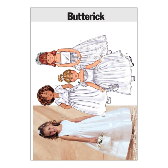 Butterick Sewing Pattern 3351 - Children's/Girls' Bolero Jacket and Dirndl Dresses, Size 2-6