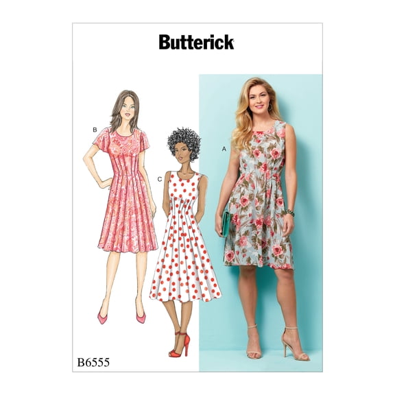 Butterick Pattern MISSES' DRESS-14-16-18-20-22