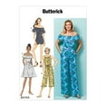 thumbnail image 1 of Butterick Pattern MISSES'/MISS PETITE DRESS, ROMPER, JUMPSUIT AND SASH-XS-S-M, 1 of 5