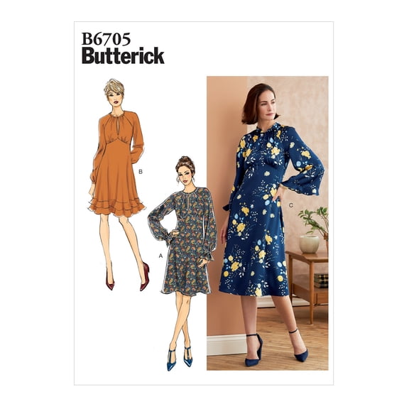 Butterick Pattern: Misses' Dress Sizes 14-16-18-20-22