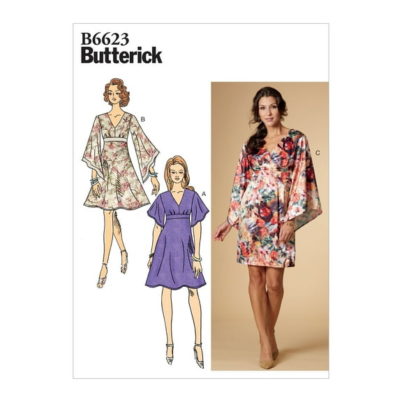 Butterick Pattern Misses' Dress Sizes 6-8-10-12-14