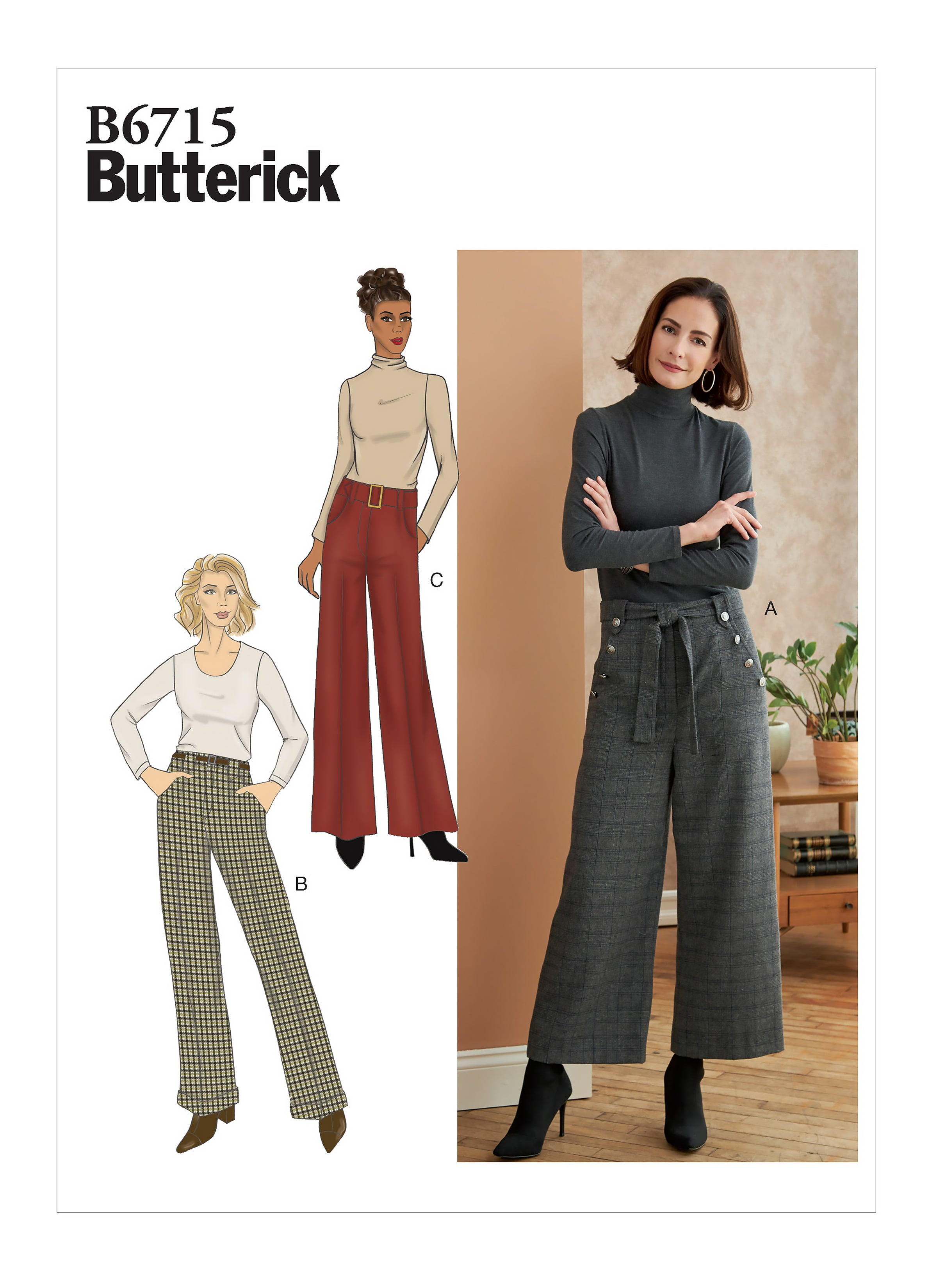 Butterick 5957 Pants, Culottes, Skirts Size: 8-10-12 Used Sewing Pattern