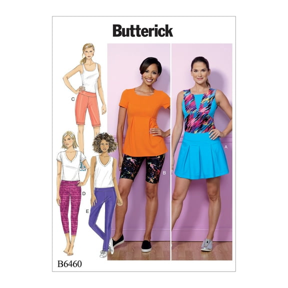 Butterick Pattern Misses' Skort, Shorts And Pants-L-XL-XXL