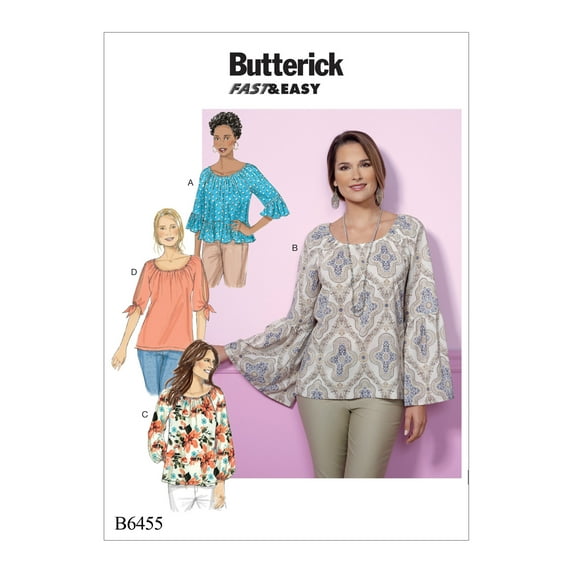 Butterick Pattern Misses' Top-L-XL-XXL