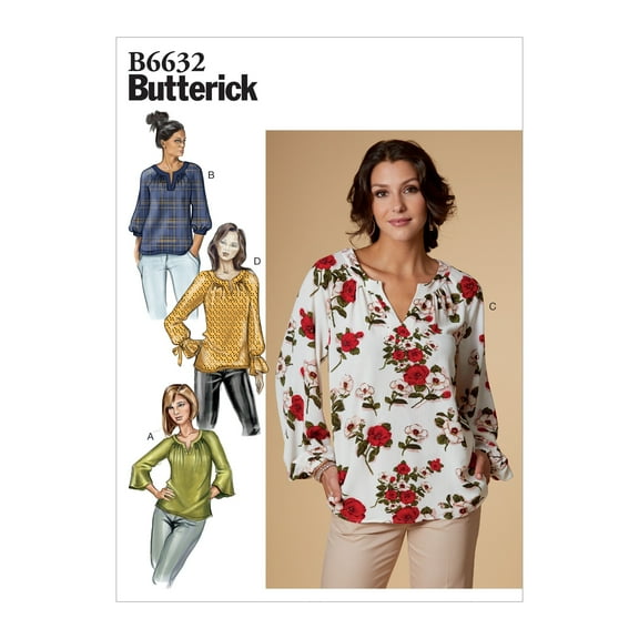 Butterick Pattern Misses' Top Sizes 14-16-18-20-22